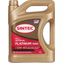 Масло моторное SINTEC PLATINUM 7000 SAE 5W-40 4л