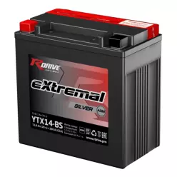 RDrive extremal SILVER 12V 12.6Ah (YTX14-BS) AGM